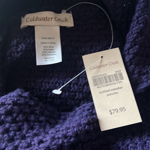 Coldwater Creek Knitted Poncho - Picture 5 of 5